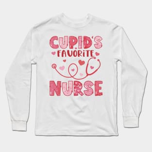 Cupid's Favorite Nurse Valentine's Day Long Sleeve T-Shirt